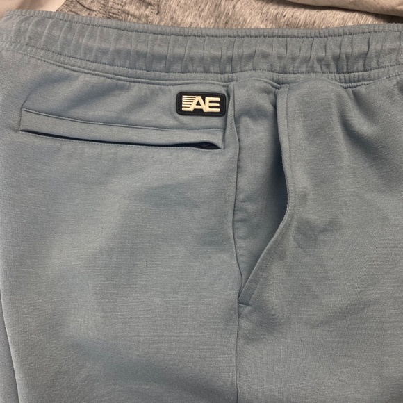 AE -Set of 3- 24/7 Sweat Shorts in Gray, Blue and Heather Cream size Small - Picture 10 of 16